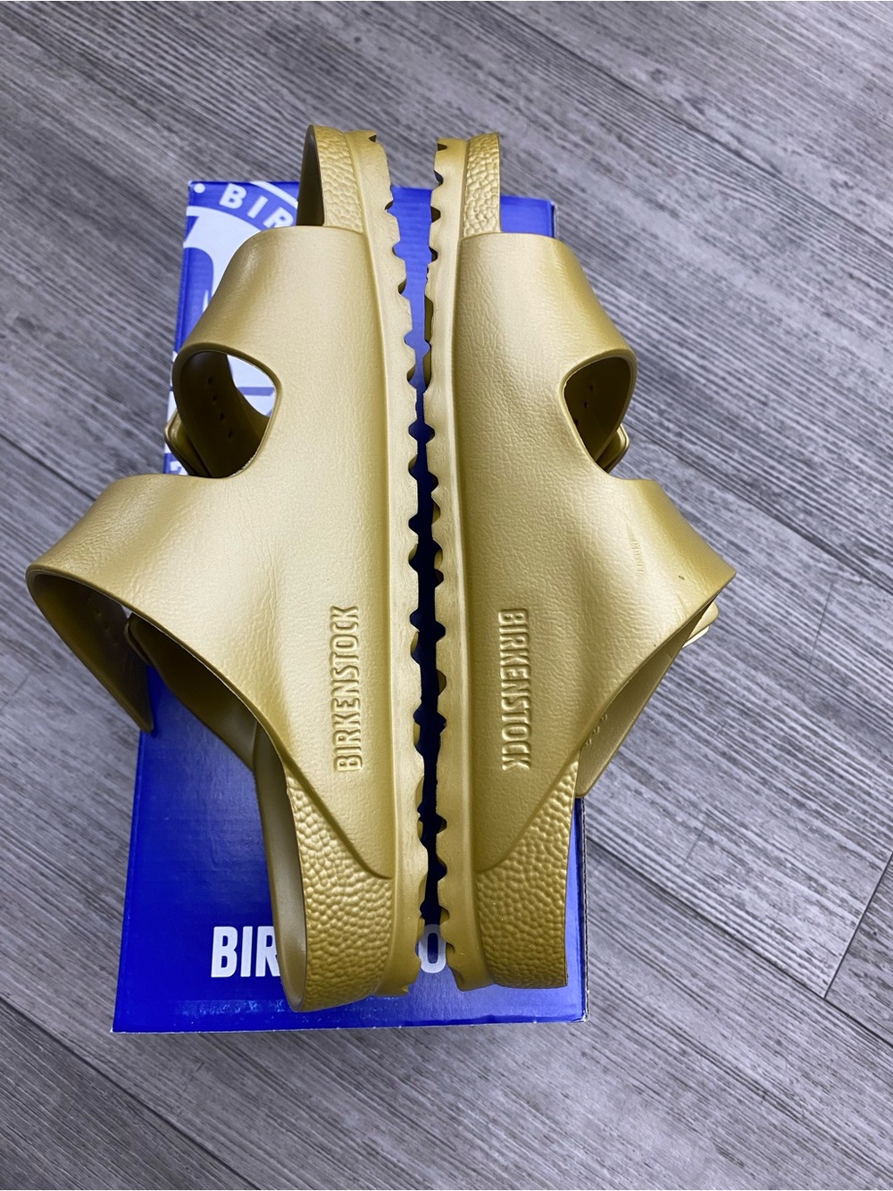 Birkenstock Arizona EVA Glamour Gold Sandals – Narrow Fit